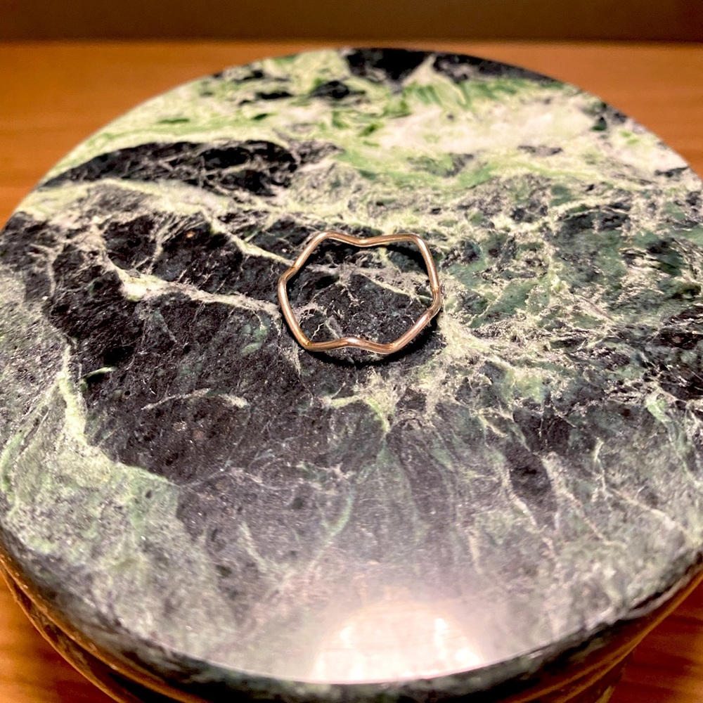 Simple stacking geometric ring. - Picture 3 of 3